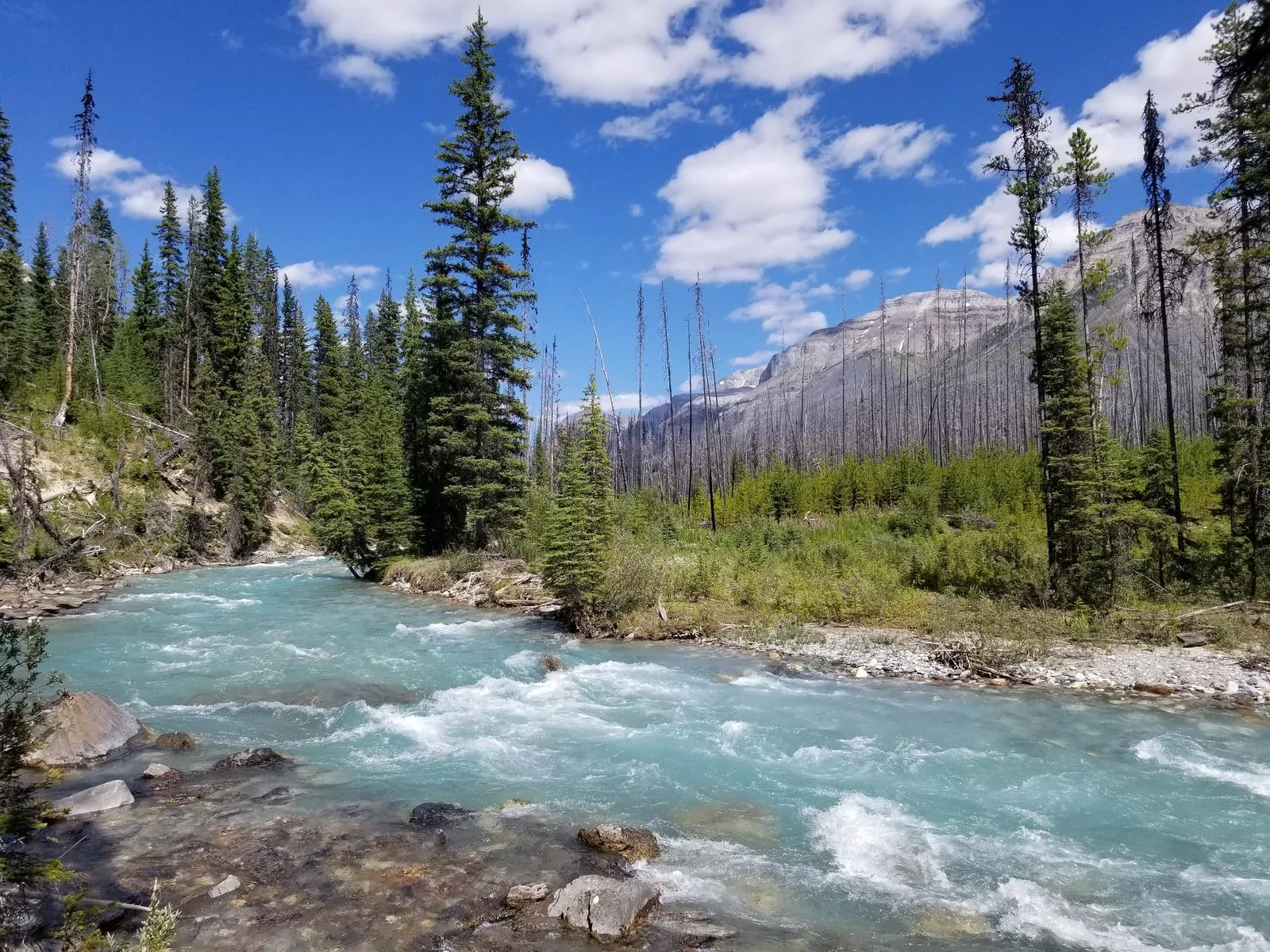 빙하에 의해 만들어진 마블캐년 트레일(Marble Canyon Trail)