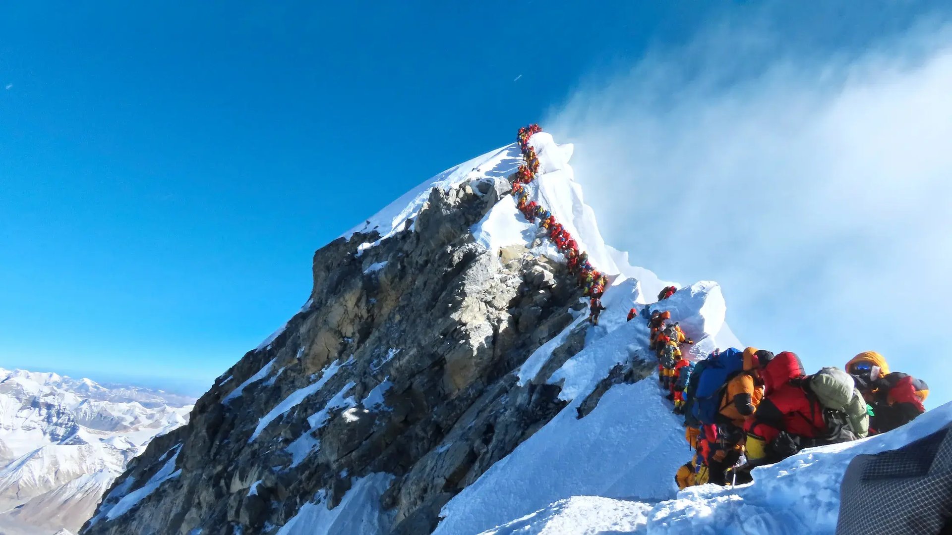 The viral photograph, a prelude to Everest’s deadliest day in years.Nirmal Purja Project Possible Ltd.