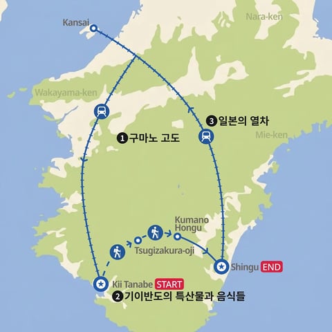 구마노고도 지도