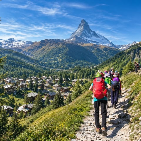 몽블랑에서 마테호른까지 오뜨 루트(Haute Route) 트레킹 사진
