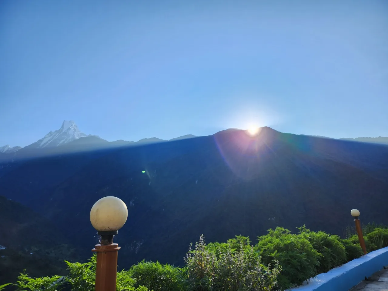 ABC트레킹 촘롱에서 보이는 마차푸차레