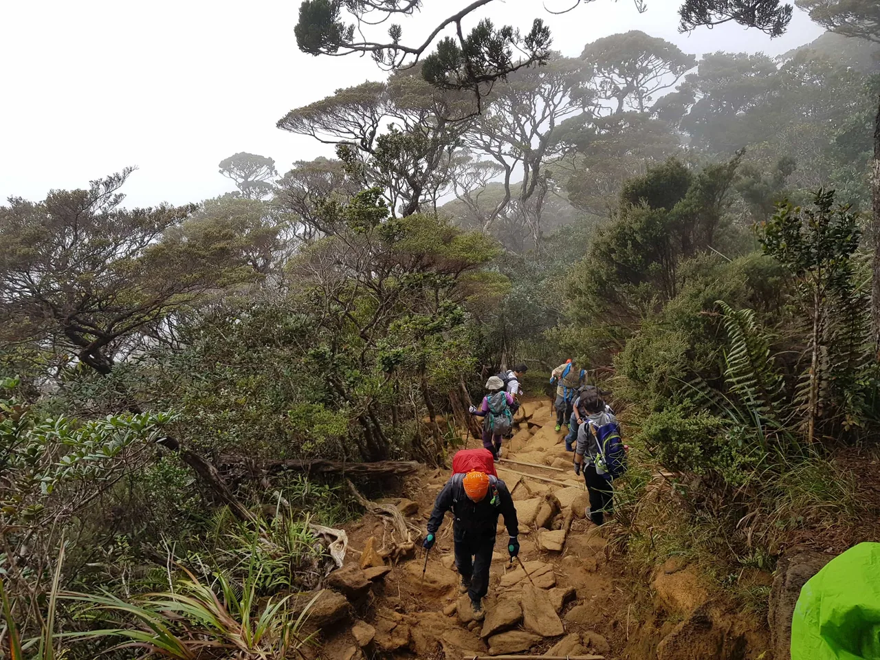 산행중 만나는 계단길