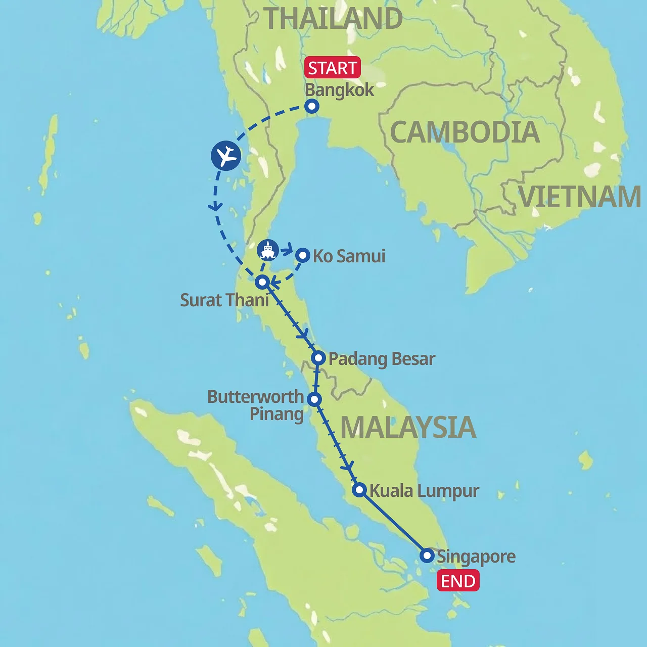 동남아시아 오버랜드 기차여행(셀프 가이드)