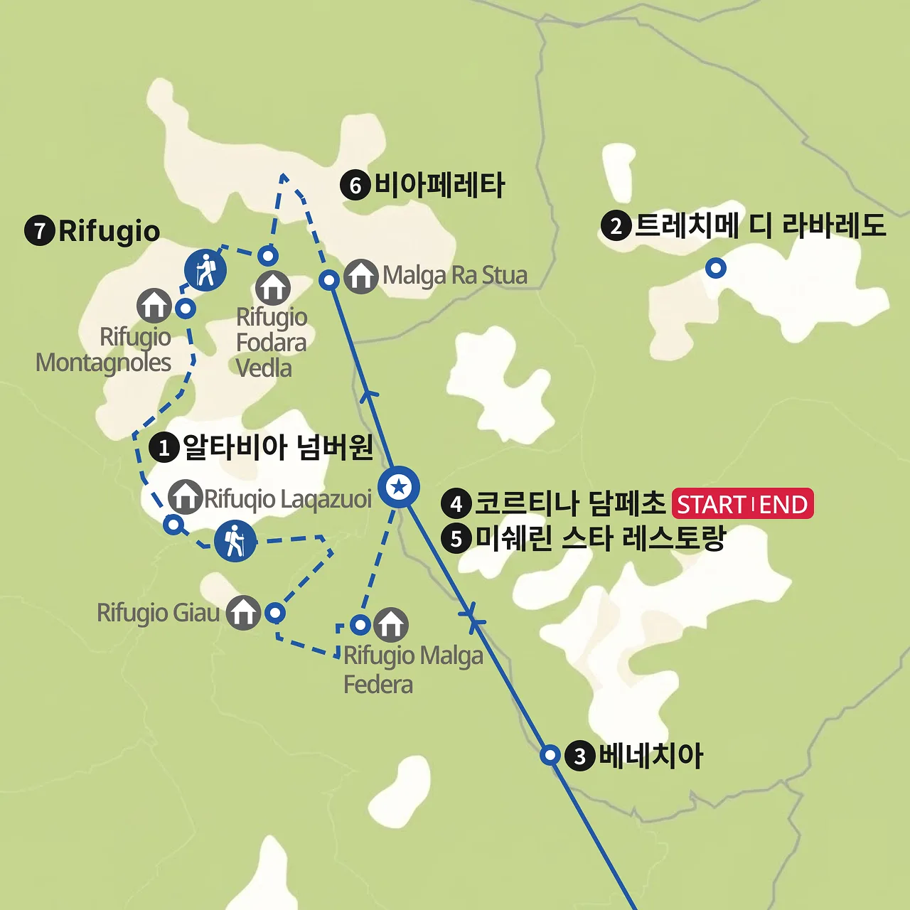 돌로미테 알타비아 N0.1 North (셀프 가이드)